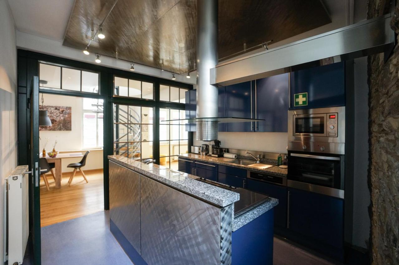 Loft13 Traumhafte Wohnung Mit Terrasse Fuer 8 Gaeste Monschau Exterior photo
